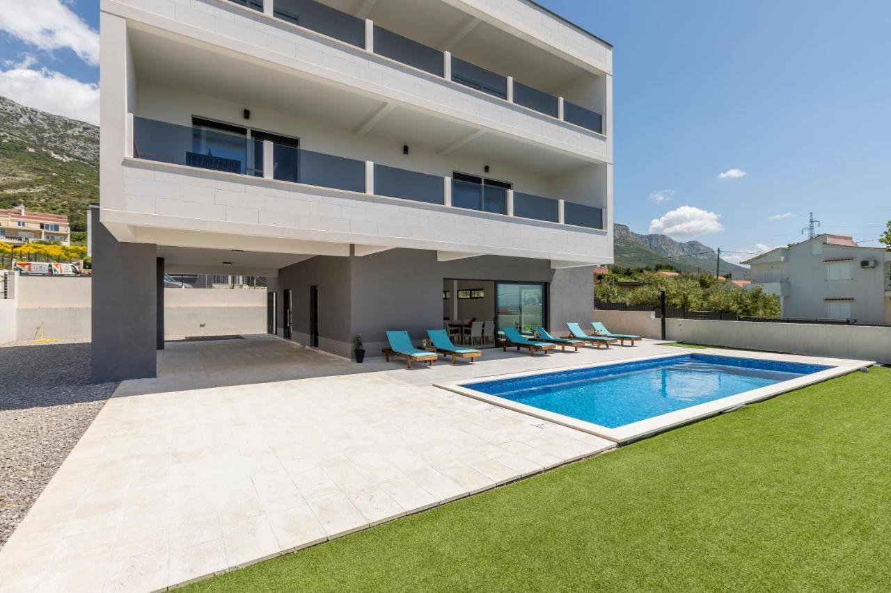 Luxury Villa La Nonna Ana - Heated Pool, Sea View, Near Split Kastela Dış mekan fotoğraf