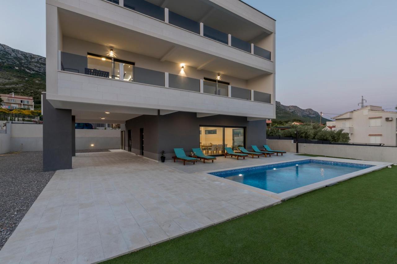 Luxury Villa La Nonna Ana - Heated Pool, Sea View, Near Split Kastela Dış mekan fotoğraf